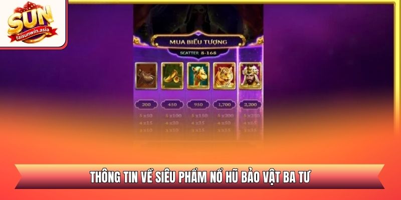 Nổ Hũ Bảo Vật Ba Tư - Chỉ Dẫn Quay Hũ Jackpot Săn Thưởng Lớn 1 Thông tin về siêu phẩm nổ hũ bảo vật ba tư